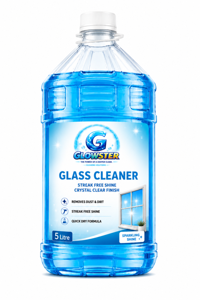 Best cleaning products for offices by Glowster including handwash floor cleaner glass cleaner toilet cleaner and hygiene solutions