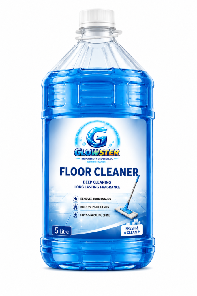 Best cleaning products for offices by Glowster including handwash floor cleaner glass cleaner toilet cleaner and hygiene solutions