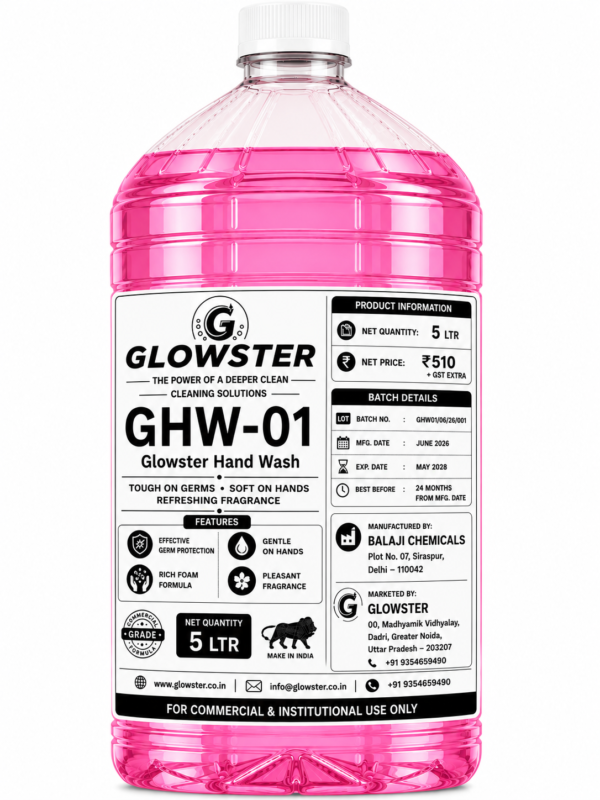 Glowster Commercial Handwash GHW-01 improving workplace hygiene in offices hospitals and factories