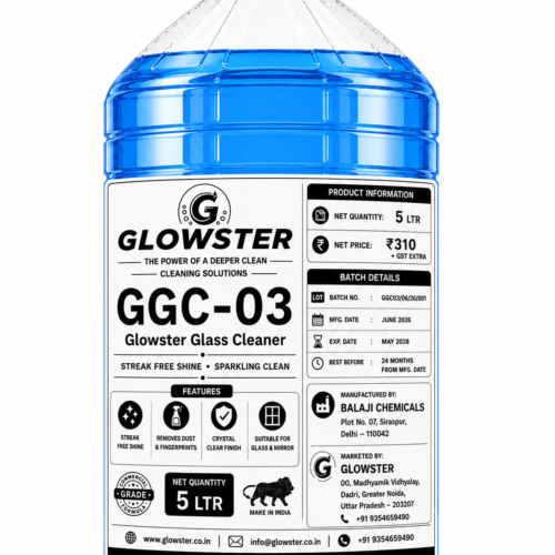 Glowster GGC-03 Glass Cleaner 5 Litre Commercial Glass and Mirror Cleaning Solution