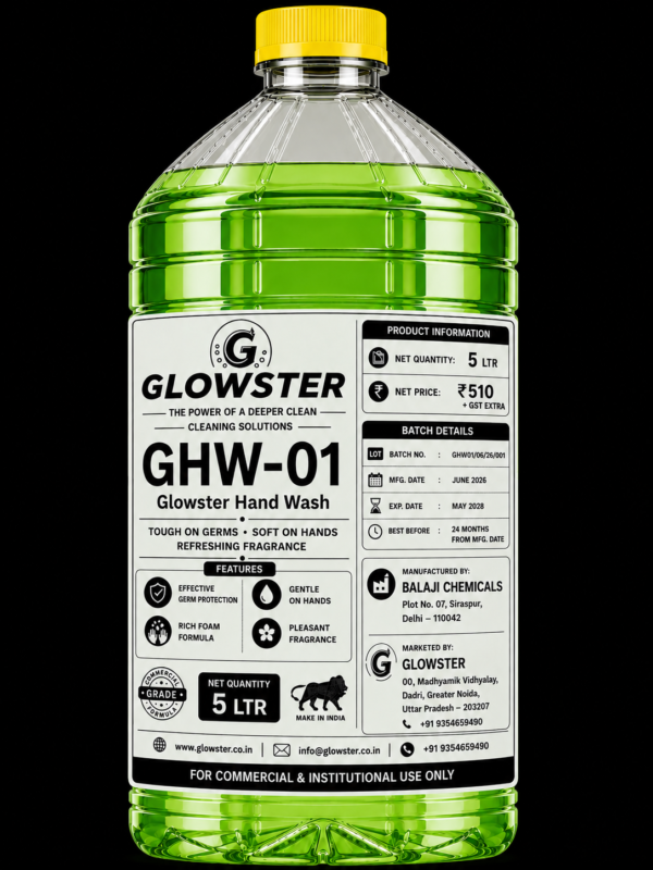 Glowster Commercial Handwash GHW-01 improving workplace hygiene in offices hospitals and factories