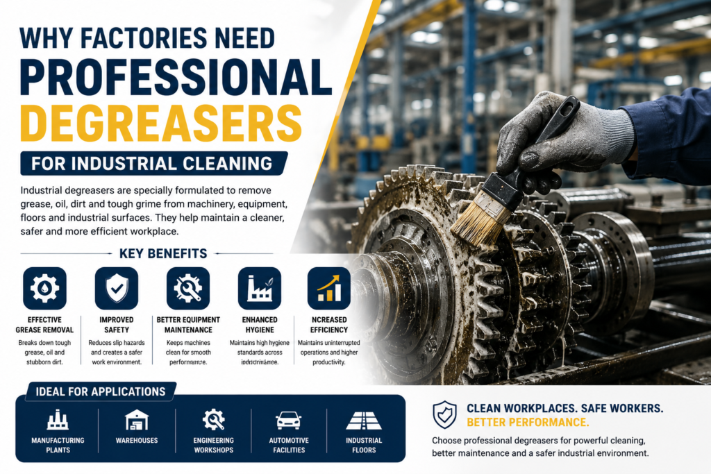 GDG-09 Glowster Degreaser for Industrial Grease Oil and Tough Grime Removal