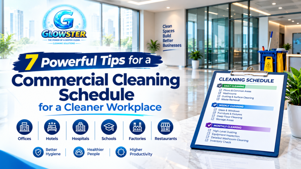 7 Powerful Commercial Cleaning Schedule Tips for Offices Hotels Hospitals and Factories